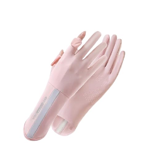 Image of 2 PCS Hand Gloves for UV Sun Protection, Breathable Sunscreen Driving Glove Cooling Arm Full Finger Ice Silk Non-Slip Touch Screen Anti Uv Gloves Mitt, Car Driving Long Glove Arm