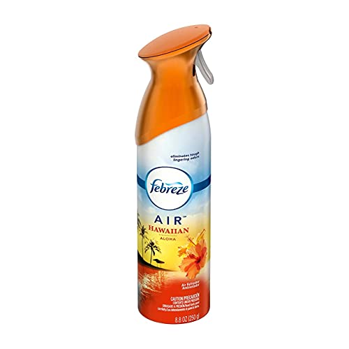 Image of Febreze Air Freshener and Odor Eliminator Spray, Linen & Sky and Hawaiian Aloha Scents, 8.8oz (Pack of 4)