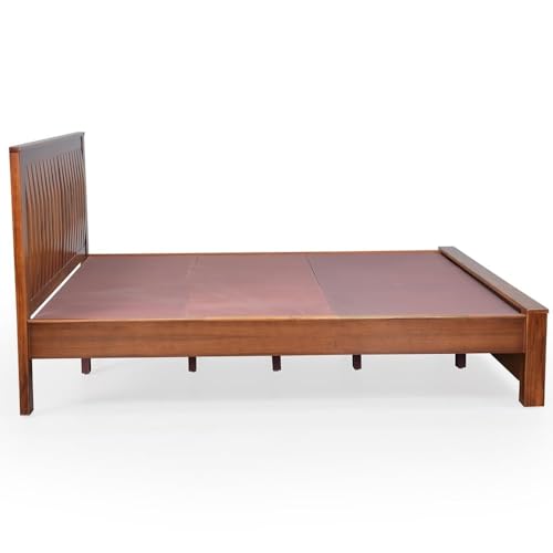 Image of Royaloak Charger Teak Wooden King Size Bed | Strong Base | Durable & Long Lasting | Solid Wood | Unique Style