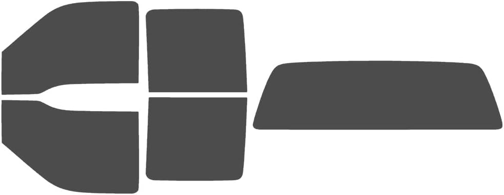 The Tint Effect Precut Window Tint Kit Compatible with Ford F-250 F-350 Super Duty Crew Cab Truck (1999-2007)(Includes: Front Door Window precuts in 5%) Automotive Film