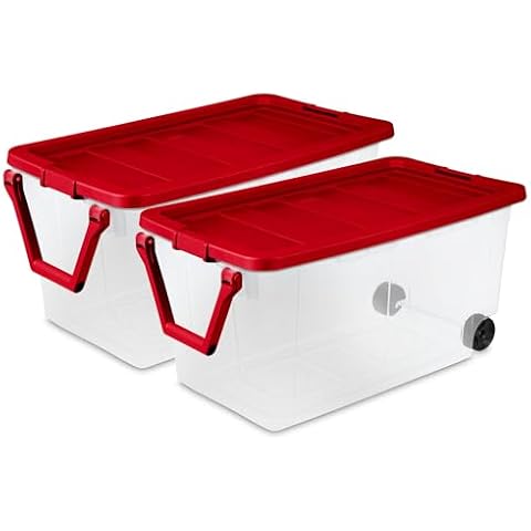 Sterilite Wheeled Storage Box 2 Pack Cover