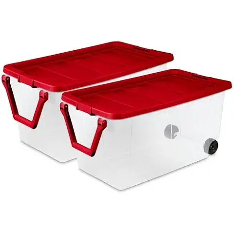Sterilite Wheeled Storage Box 2 Pack Cover