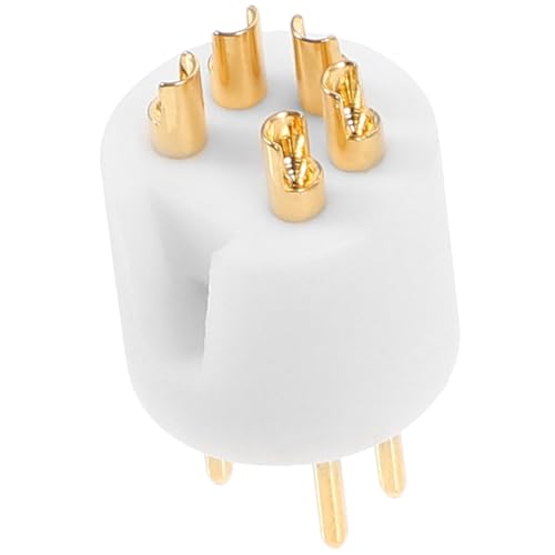 HANABASS Brass Material 5 Pin Turntable Connector Gold Plating for Record Player