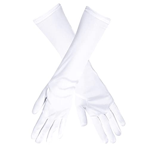 Gants Polyester 40cm Blancs