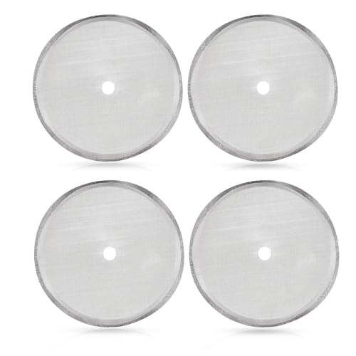 Secura Filtro de repuesto para cafeteras de 1,5 L/1500 ml (paquete de 4), malla de filtro reutilizable para cafeteras de prensa francesa de 1,5 litros, 12 tazas de acero inoxidable