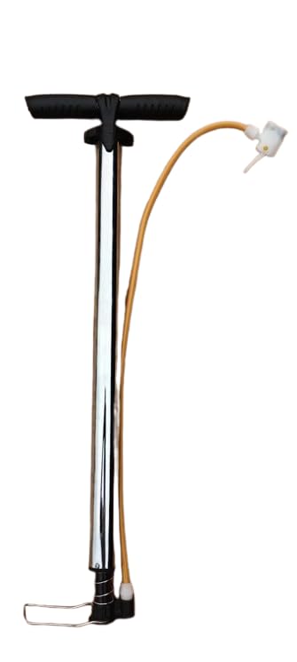 Heavy Duty Bicycle Floor Pump with 120 Pressure Gauge, Chrome Steel Body, Ergonomic Handle-image-47