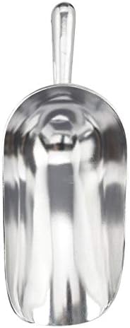 HIC Kitchen Flat Bottom Food Utility Scoop, 14-Inches, 57.5-Ounces, Commercial-Grade Anodized Cast Aluminum