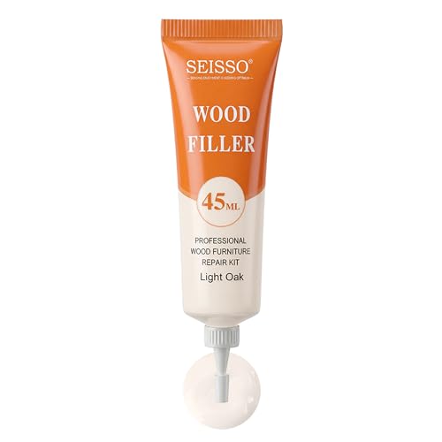 SEISSO 木製品キズ補修 フローリング 補修 床 補修クリーム 45ML 床キズ ドアキズ キズ消し すりキズ用 テーブル 傷 補修 家具 色落ち 補修 汚れ 傷隠し (ライトオーク)の商品画像（Amazon）