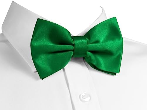 JAGMOOLYA PRODUCTS Premium Pre-Tied Satin Bow Tie and Pocket Square for Men | Handcrafted Bow Tie & Wedding Handkerchief for Suits, Blazers & Tuxedo for Formal Events & Weddings (PAKISTANI GREEN)-picture-31
