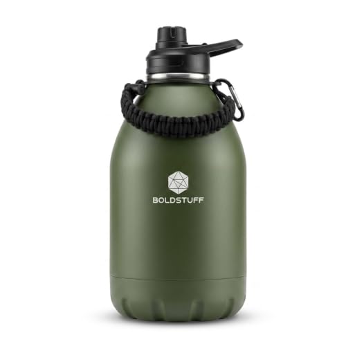 Image of Insulated Water Bottle 3000ml, Hot Water Bottle, Thermosteel Water Bottles for Travel, Home, Office, School, Gym, Adults, ISI Certified Water Bottle 12+ Hr Hot and 18+ Hr Cold, Green