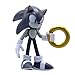 Just Toys LLC Sonic The Hedgehog Buildable Figure, Black & White Limited Edition – 4″ Collectible Toy with Moveable Arms & Accessories (Gold Ring & Chaos Emerald)