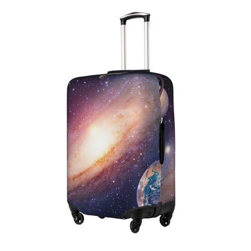 Universe Galaxy Printed Luggage Cover Elastic, Washable, Universal Fit 18-32 Inch Travel Suitcase Cover Easy To Identify2