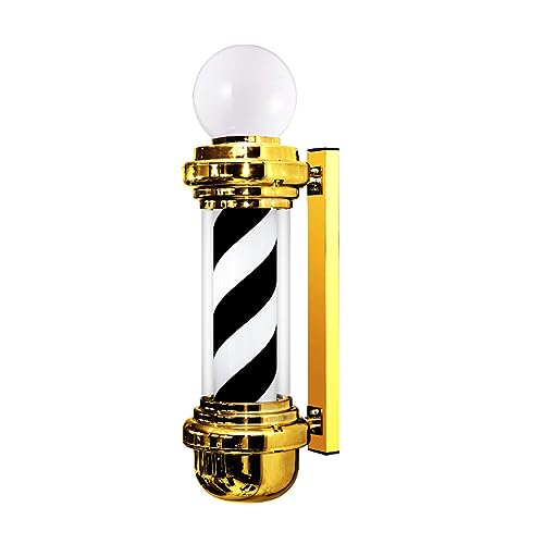 [Facile da installare] Questo tagliacapelli da salone super luminoso è facile da installare, ci sono 2 fori preforati sul retro dell'asta per l'avvitamento al muro e la solida base stabile in acciaio inossidabile non cadrà una volta fissata sul muro;