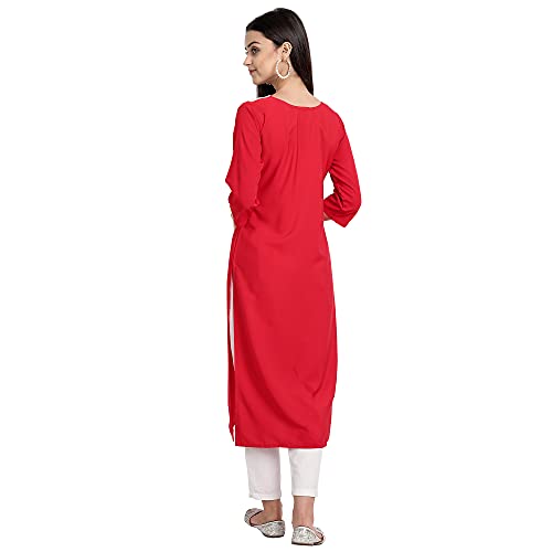 Image of Women's Crepe Regular Kurta