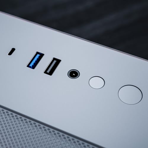 HyperCube Snow Edition - PC da gaming - AMD Ryzen 7 5700X - GeForce RTX 5060-1TB SSD - 32GB DDR4 - WiFi - Win 11 Pro - PC Desktop - Immagine 3