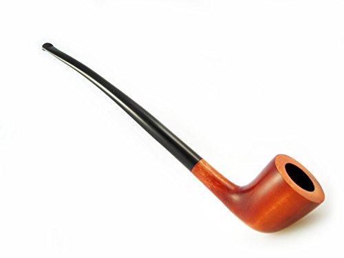 Fashion Pipes "LOTR"GANDALF Churchwarden Tobacco Smoking Pipe of Pear Root (Red)