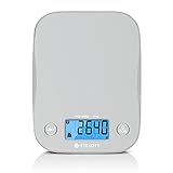 Etekcity Food Kitchen Scale, Digital Weight Grams and Oz for Cooking, Baking, Meal Prep, and Diet, Medium, Gray