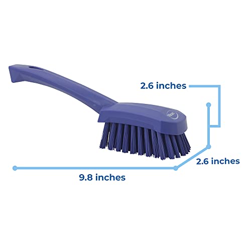 Image of Vikan 41928 Brush,Washing,Stiff,10 inch,PP /PBT,Purple