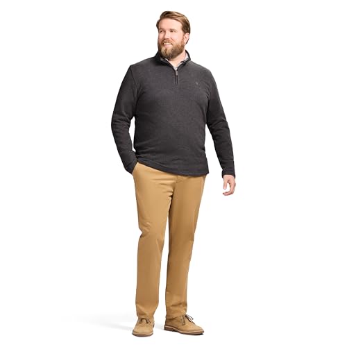 IZOD Men's Big and Tall Thermosoft Quarter Zip Sweater Fleece Pullover3