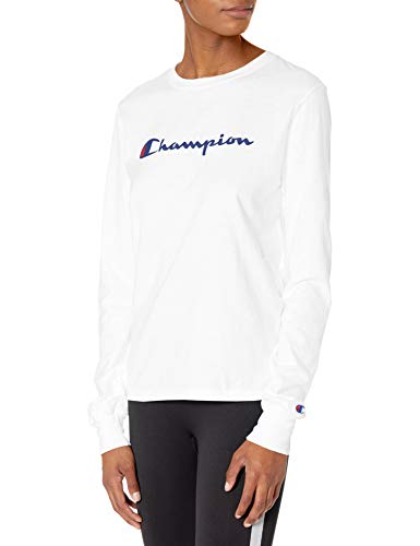Champion Women's T-Shirt, White, Medium