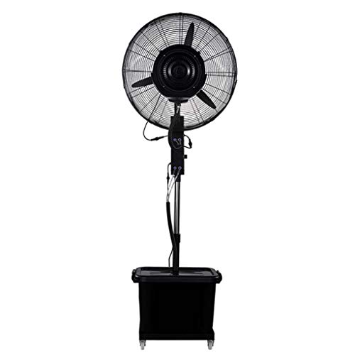 Industrial Fan Humidified Fan Oscillating Commercial Spray Fan3 Cooling Speeds High Velocity Outdoor Indoor Standing Pedestal Fan Black