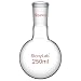 StonyLab Glass 250ml Heavy Wall Single Neck One Neck Round Bottom Flask RBF, with 24/40 Standard Taper Outer Joint - 250ml
