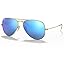 Matte Gold Frame | Blue Flash Lens
