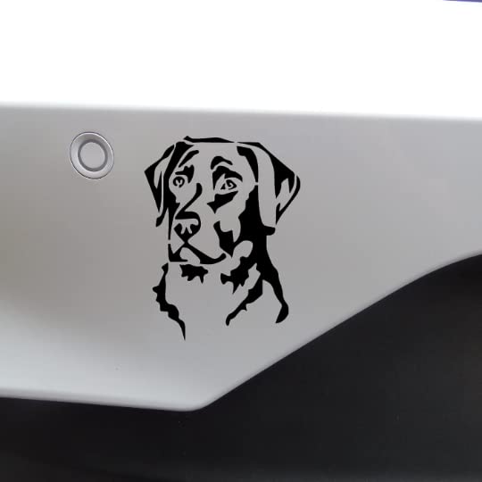 Pegatina Para El Coche Labrador Divertida Decoración Pegatinas 15 Cm (5.9 Pulgadas) Labrador Negro Pegatinas Reflectantes 3D Rasgado Autoadhesivo Personalizar Mascota Perro Pegatinas Decoración