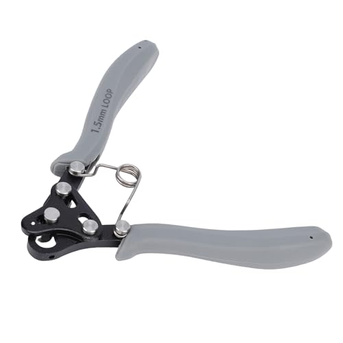 Sxhlseller Looper étape pour Débutant, Outil de Pinces de 1,5 Mm pour les Bijoux Faisant un Fil Artisanal 18-26g, Enroulement Facile, Poignée Grise