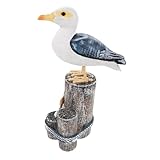 Sculpture réaliste : décoration nautique de jardin, sculptée main avec précision pour représenter de vivante oiseaux de mer, améliorant l'ambiance artistique de votre maison, décorations nautiques, décoration d'oiseaux de mer