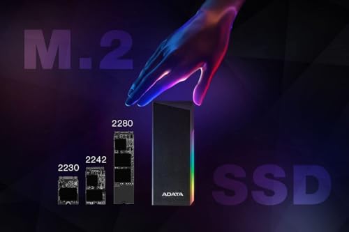 ADATA EC700G Aluminum USB 3 Gen 2 Type-C M.2 2280/2242/2230 PCIe/NVMe/SATA SSD External Portable Enclosure Case Adapter Tool-Less Design (AEC700GU32G2-CGY) の商品画像 3