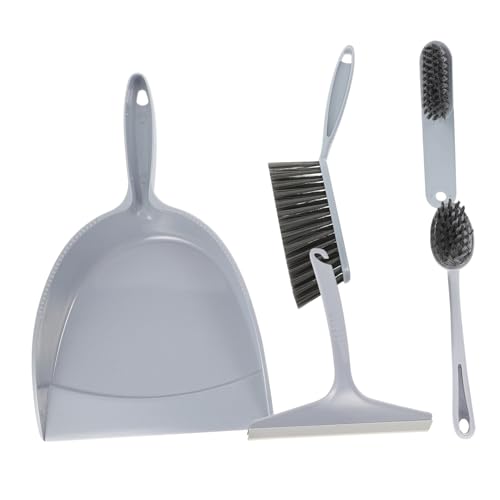 Beavorty 5pcs Broom Dustpan Cleaning Brushes for Household Use Small Office Desk Work Desk Mini Brooms Mini Broom for Desk Dust Brush for House Small Cleaning Brush for Desk The Pet Purple