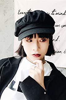 Generic new_ retro_solid_color_octagonal_ cap hat_spring summer_English_letters_painter_ cap hat women girls_Korean_style_of newspaper_ girls_ cap hat_peaked_Bailey_ Hats
