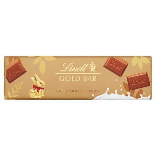 Lindt Gold Bunny Gold Bar Milk Chocolate 300G – Smooth Swiss Milk Chocolate – Classic Easter Chocolate – Easter, Gift