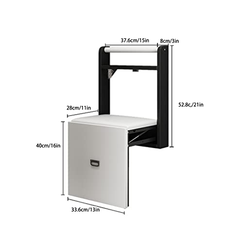 Tabouret mural de salle de bain pour sécuriser la douche des seniors