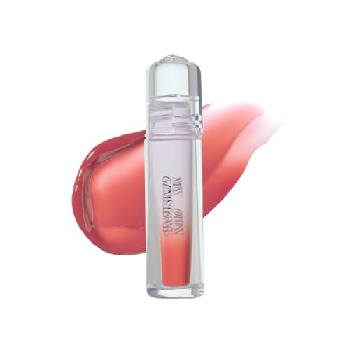 Image of ETUDE Over Glowy Lip Stain Tint #16 Opal Wish | Non-Sticky Vegan Lip Tint | Moisturized & Long-lasting Lip Gloss | Daily Tint for Dry Lips, Korean Makeup