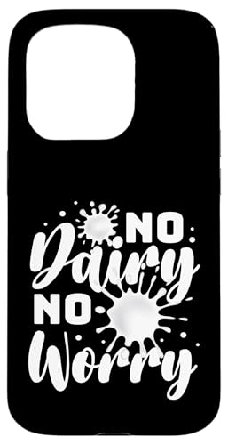 Carcasa para iPhone 15 Pro Sin lácteos No te preocupes Intolerancia a la leche Alergia alimentaria