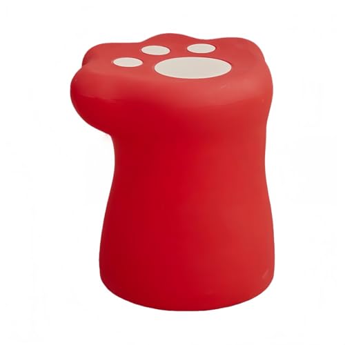 samchuサイドテーブルのスツールのおしゃれ北欧猫の足の着地の置物です。猫足型アクセサリー靴履き替えベンチ (レッド,チューバ)