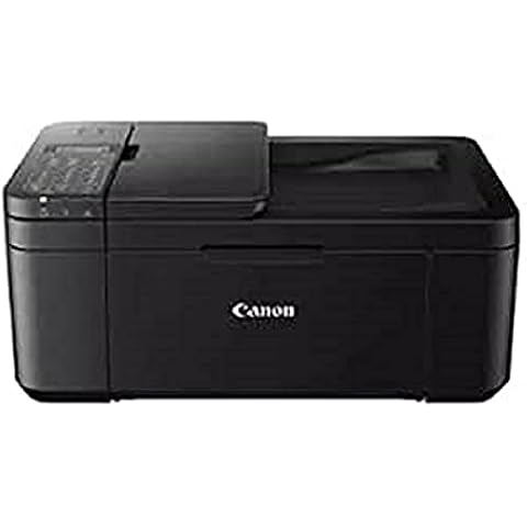 Canon Farbtintenstrahldrucker PIXMA TR4650 Multifunktionsgerät DIN A4 (Scanner, Kopierer, Drucker, Fax, 4800 x 1200 DPI, LCD, WLAN, USB, Apple AirPrint, PIXMA Cloud Link, ADF Duplexdruck) schwarz Cover