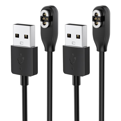 FYOUNG Charging Cable for SHOKZ OpenSwim Pro S710, 3.3ft/1m USB-A Magnetic Charger Cord for OpenSwim Pro Bone Conduction Headphones Charging Replacement - 2Pack