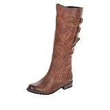 Material exterior: Sintético Remonte R3370, Botas Mujer, Brown Chestnut 22, 40 EU