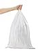 SHEUTSAN 40 PCS 18 x 30 Inch White Sandbags, Empty Polypropylene Sandbags, Woven Sand Bags with White Tying Rope for Flood Control, Hurricane Barriers
