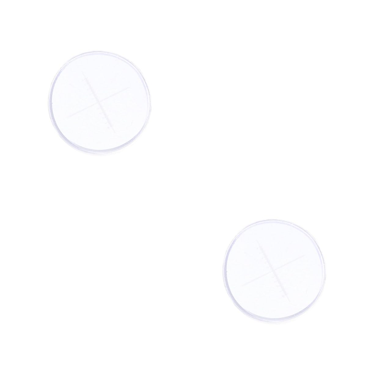 SOLUSTRE 2pcs Micrometer for Microscope Calibration 0.1mm Precision 19mm Diameter Micrometer Eyepiece Tool