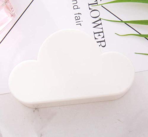 Coollooda novedosa Barra en el refrigerador Estante para Llaves Linda Forma Creativa Llavero magnético en la Nube Almacenamiento de Llaves White Cover