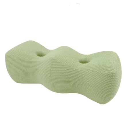 Qeuvax 足枕 膝枕 背もたれ枕 低反発素材 足/足圧の速度を上げる (55*23*21cm,グリーン)