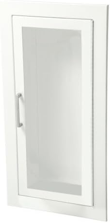 JL IndustriesFire Extinguisher Cabinets White, Fully Recessed, Flat Trim, Vertical Duo Door 1015V10