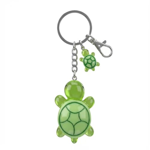 VEOWOO Turtle Keychain-Tortoise Keychains with Mother and Baby Bag Charms for Women Ocean Key Chains Gifts for Animal Lovers Girls Friends Family