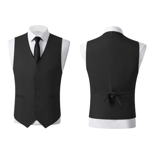 JinXuanYa Mens Suit 3 Pieces Slim Fit Suit for Men Business Formal Prom Tuxedos for Wedding Groomsmen(Blazer + Vest + Pants)3