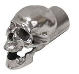 Hammered Aluminum Skull Exhaust Tips - 4', 3.5', 3', 2.5', 2.25' or 2' (3.5 Inch)