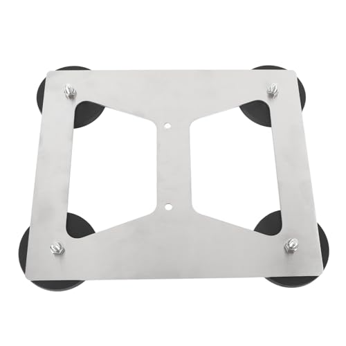 KUIDAMOS Soporte de Techo Magnético para Satélite, Base de Montaje de Coche de Acero Inoxidable a Prueba de Arañazos, Fijación Fuerte, para SUV, Yate, Plateado
